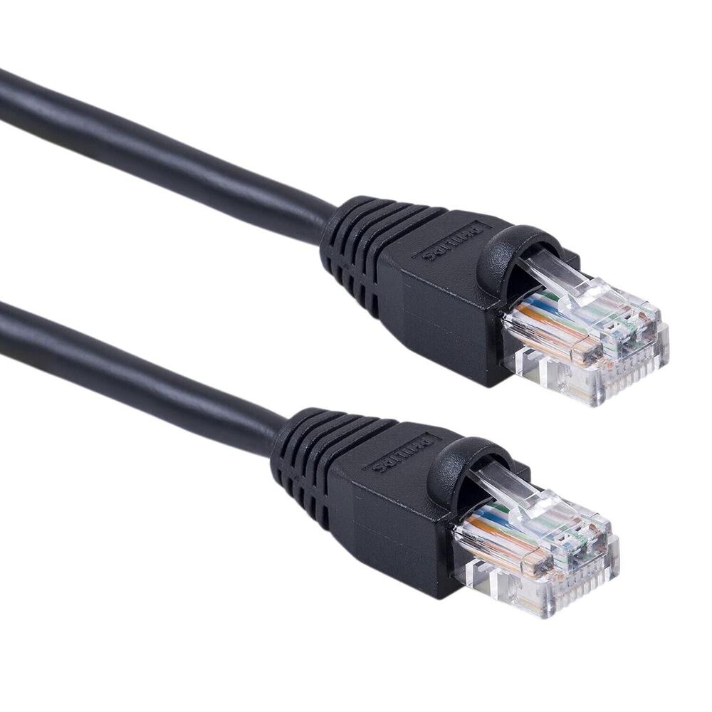 PHILIPS Ethernet Cable 50 ft. (15.2m) Cat5e Cat5 RJ45, Up to 100Mbps, for Router